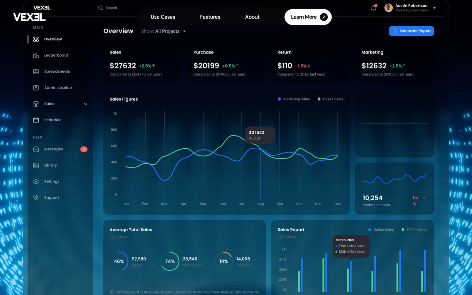 Vexel AI — desktop screen 1.1