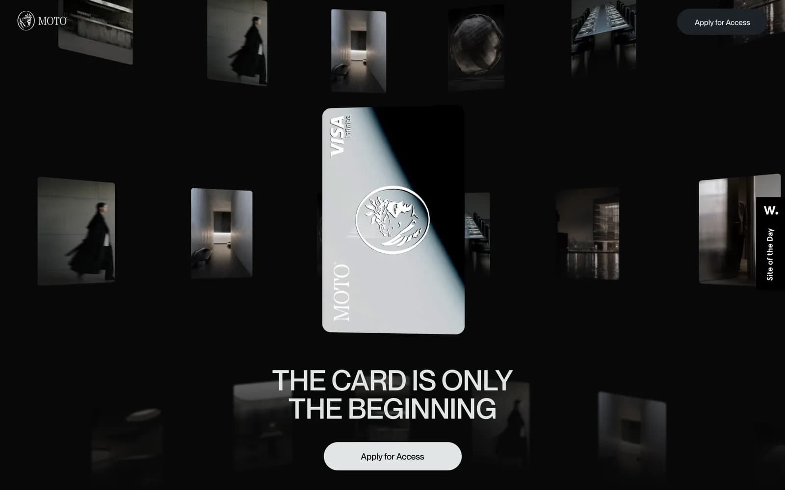 Moto Card — экран сайта 1.1