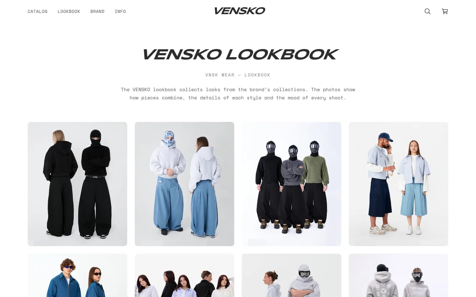 VNSK WEAR:桌面端页面 1.2